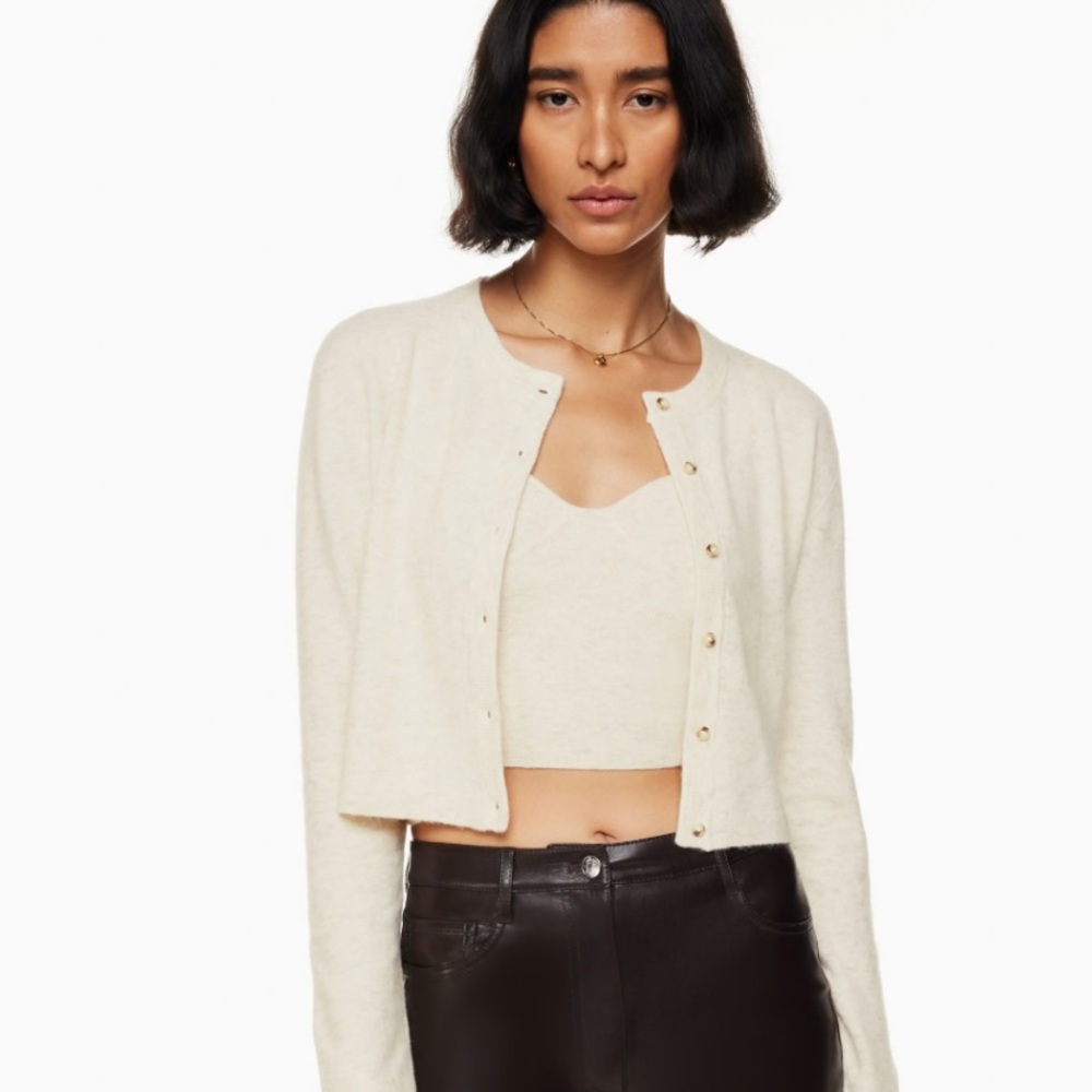 Wilfred Beige Cardigan and Top Set